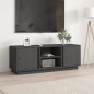 vidaXL TV-Schrank Grau 110x35x40,5 cm Massivholz Kiefer vidaXL TV-Schrank Grau 110x35x40,5 cm Massivholz Kiefer