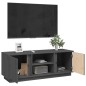 vidaXL TV-Schrank Grau 110x35x40,5 cm Massivholz Kiefer vidaXL TV-Schrank Grau 110x35x40,5 cm Massivholz Kiefer