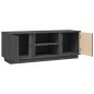 vidaXL TV-Schrank Grau 110x35x40,5 cm Massivholz Kiefer vidaXL TV-Schrank Grau 110x35x40,5 cm Massivholz Kiefer