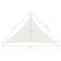 vidaXL Sonnensegel 160 g/m² Weiß 5x5x6 m HDPE vidaXL Sonnensegel 160 g/m² Weiß 5x5x6 m HDPE