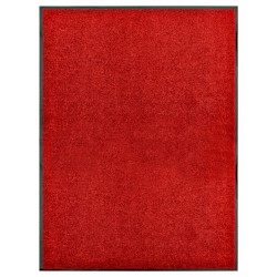 vidaXL Fußmatte Waschbar Rot 90x120 cm 