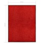 vidaXL Fußmatte Waschbar Rot 90x120 cm vidaXL Fußmatte Waschbar Rot 90x120 cm