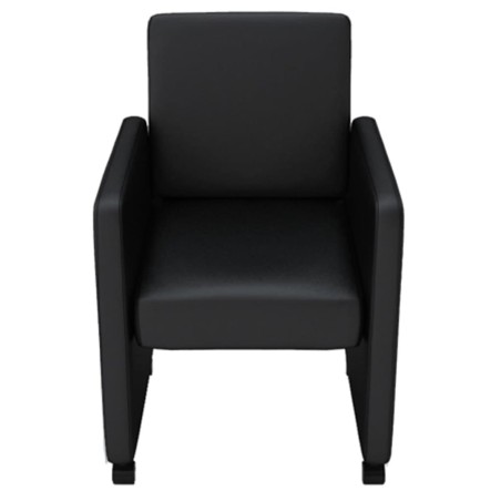  vidaXL Esszimmerstühle 6 Stk. Schwarz Kunstleder