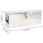 vidaXL Aufbewahrungsbox Silbern 60x23,5x23 cm Aluminium vidaXL Aufbewahrungsbox Silbern 60x23,5x23 cm Aluminium
