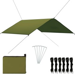 vidaXL Outdoor-Tarp 4x4 m Grün