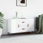 vidaXL Sideboard Hochglanz-Weiß 100x36x60 cm Holzwerkstoff vidaXL Sideboard Hochglanz-Weiß 100x36x60 cm Holzwerkstoff