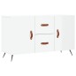 vidaXL Sideboard Hochglanz-Weiß 100x36x60 cm Holzwerkstoff vidaXL Sideboard Hochglanz-Weiß 100x36x60 cm Holzwerkstoff