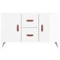 vidaXL Sideboard Hochglanz-Weiß 100x36x60 cm Holzwerkstoff vidaXL Sideboard Hochglanz-Weiß 100x36x60 cm Holzwerkstoff