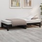 vidaXL Tagesbett Ausziehbar Schwarz 2x(90x190) cm Massivholz Kiefer vidaXL Tagesbett Ausziehbar Schwarz 2x(90x190) cm Massivholz Kiefer