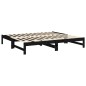 vidaXL Tagesbett Ausziehbar Schwarz 2x(90x190) cm Massivholz Kiefer vidaXL Tagesbett Ausziehbar Schwarz 2x(90x190) cm Massivholz Kiefer