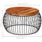 vidaXL Couchtisch Ø68 cm Massivholz aus Altholz vidaXL Couchtisch Ø68 cm Massivholz aus Altholz