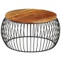 vidaXL Couchtisch Ø68 cm Massivholz aus Altholz vidaXL Couchtisch Ø68 cm Massivholz aus Altholz