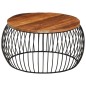 vidaXL Couchtisch Ø68 cm Massivholz aus Altholz vidaXL Couchtisch Ø68 cm Massivholz aus Altholz