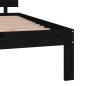 vidaXL Massivholzbett Schwarz 180x200 cm vidaXL Massivholzbett Schwarz 180x200 cm