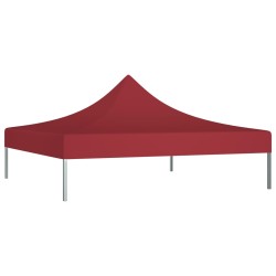 vidaXL Partyzelt-Dach 2x2 m Burgunderrot 270 g/m² 