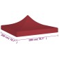vidaXL Partyzelt-Dach 2x2 m Burgunderrot 270 g/m² vidaXL Partyzelt-Dach 2x2 m Burgunderrot 270 g/m²