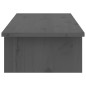 vidaXL Monitorständer Grau 100x27x15 cm Massivholz Kiefer vidaXL Monitorständer Grau 100x27x15 cm Massivholz Kiefer