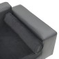 vidaXL Hundesofa Grau 81x43x31 cm Plüsch und Kunstleder vidaXL Hundesofa Grau 81x43x31 cm Plüsch und Kunstleder