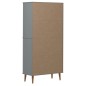 vidaXL Bücherregal MOLDE Grau 85x35x170,5 cm Massivholz Kiefer vidaXL Bücherregal MOLDE Grau 85x35x170,5 cm Massivholz Kiefer