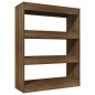vidaXL Bücherregal/Raumteiler Braun Eiche 80x30x103 cm Holzwerkstoff vidaXL Bücherregal/Raumteiler Braun Eiche 80x30x103 cm Holzwerkstoff