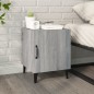 vidaXL Nachttisch Grau Sonoma Holzwerkstoff vidaXL Nachttisch Grau Sonoma Holzwerkstoff