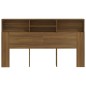 vidaXL Kopfteil mit Ablagen Braun Eichen-Optik 180x19x103,5 cm vidaXL Kopfteil mit Ablagen Braun Eichen-Optik 180x19x103,5 cm