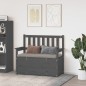 vidaXL Sitzbank Grau 112,5x51,5x96,5 cm Massivholz Kiefer vidaXL Sitzbank Grau 112,5x51,5x96,5 cm Massivholz Kiefer