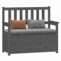 vidaXL Sitzbank Grau 112,5x51,5x96,5 cm Massivholz Kiefer vidaXL Sitzbank Grau 112,5x51,5x96,5 cm Massivholz Kiefer