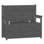 vidaXL Sitzbank Grau 112,5x51,5x96,5 cm Massivholz Kiefer vidaXL Sitzbank Grau 112,5x51,5x96,5 cm Massivholz Kiefer