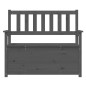 vidaXL Sitzbank Grau 112,5x51,5x96,5 cm Massivholz Kiefer vidaXL Sitzbank Grau 112,5x51,5x96,5 cm Massivholz Kiefer