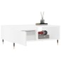 vidaXL Couchtisch Weiß 90x60x35 cm Holzwerkstoff vidaXL Couchtisch Weiß 90x60x35 cm Holzwerkstoff