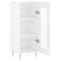 vidaXL Sideboard Hochglanz-Weiß 34,5x34x90 cm Holzwerkstoff vidaXL Sideboard Hochglanz-Weiß 34,5x34x90 cm Holzwerkstoff