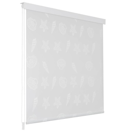   vidaXL Duschrollo 160x240 cm Seesternmuster