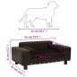 Hundesofa Braun 81x43x31 cm Plüsch und Kunstleder Hundesofa Braun 81x43x31 cm Plüsch und Kunstleder