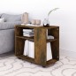 vidaXL Beistelltisch Räuchereiche 70x35x55 cm Holzwerkstoff vidaXL Beistelltisch Räuchereiche 70x35x55 cm Holzwerkstoff