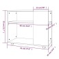 vidaXL Beistelltisch Räuchereiche 70x35x55 cm Holzwerkstoff vidaXL Beistelltisch Räuchereiche 70x35x55 cm Holzwerkstoff