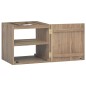 vidaXL Wand-Badschrank 46x25,5x40 cm Massivholz Teak vidaXL Wand-Badschrank 46x25,5x40 cm Massivholz Teak