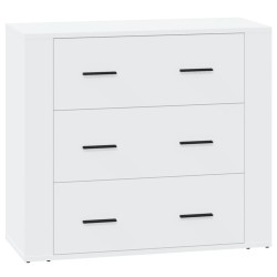 vidaXL Sideboard Hochglanz-Weiß 80x33x70 cm Holzwerkstoff