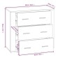 vidaXL Sideboard Hochglanz-Weiß 80x33x70 cm Holzwerkstoff vidaXL Sideboard Hochglanz-Weiß 80x33x70 cm Holzwerkstoff