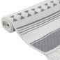 vidaXL Teppich Grau und Weiß 160x230 cm Baumwolle vidaXL Teppich Grau und Weiß 160x230 cm Baumwolle