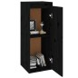 vidaXL Wandschränke 2 Stk. Schwarz 30x30x80 cm Massivholz Kiefer vidaXL Wandschränke 2 Stk. Schwarz 30x30x80 cm Massivholz Kiefer
