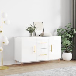 vidaXL Sideboard Hochglanz-Weiß 100x36x60 cm Holzwerkstoff