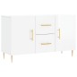 vidaXL Sideboard Hochglanz-Weiß 100x36x60 cm Holzwerkstoff vidaXL Sideboard Hochglanz-Weiß 100x36x60 cm Holzwerkstoff