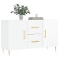 vidaXL Sideboard Hochglanz-Weiß 100x36x60 cm Holzwerkstoff vidaXL Sideboard Hochglanz-Weiß 100x36x60 cm Holzwerkstoff