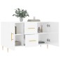 vidaXL Sideboard Hochglanz-Weiß 100x36x60 cm Holzwerkstoff vidaXL Sideboard Hochglanz-Weiß 100x36x60 cm Holzwerkstoff