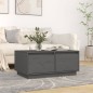 vidaXL Couchtisch Grau 80x50x35 cm Massivholz Kiefer vidaXL Couchtisch Grau 80x50x35 cm Massivholz Kiefer