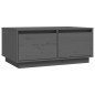 vidaXL Couchtisch Grau 80x50x35 cm Massivholz Kiefer vidaXL Couchtisch Grau 80x50x35 cm Massivholz Kiefer