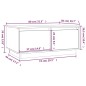 vidaXL Couchtisch Grau 80x50x35 cm Massivholz Kiefer vidaXL Couchtisch Grau 80x50x35 cm Massivholz Kiefer