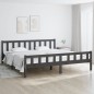 vidaXL Massivholzbett Grau 160x200 cm vidaXL Massivholzbett Grau 160x200 cm