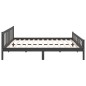 vidaXL Massivholzbett Grau 160x200 cm vidaXL Massivholzbett Grau 160x200 cm